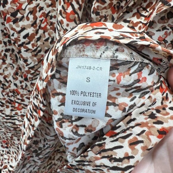 THML Animal Print Rouched Blouse - Picture 4 of 4